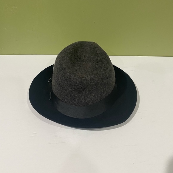 Bently collection hat brim fedora wool charcoal/black - Picture 3 of 4